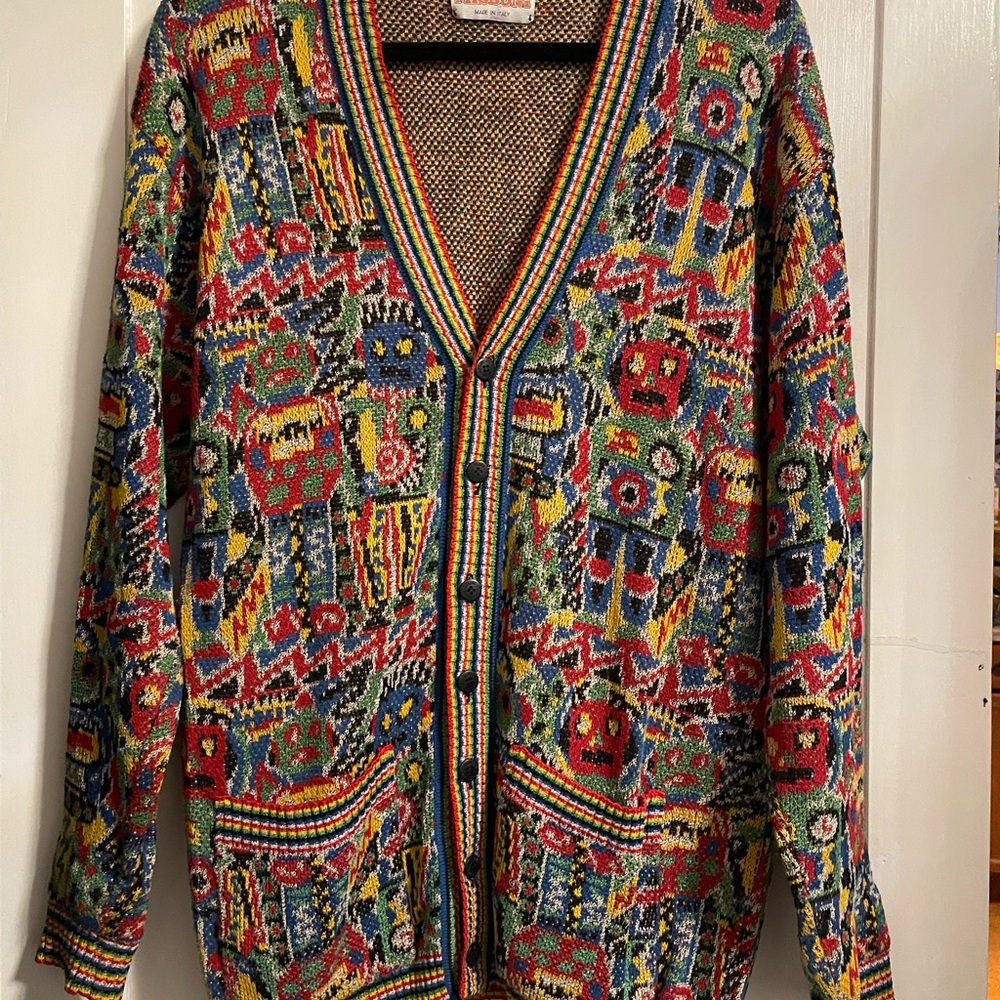 Missoni Multicolor Robot Knit Cardigan